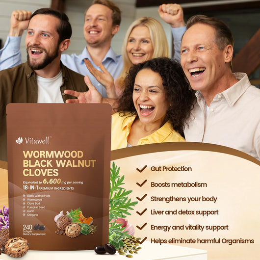 18-in-1 Wormwood Black Walnut Cloves Parasite Cleanse
