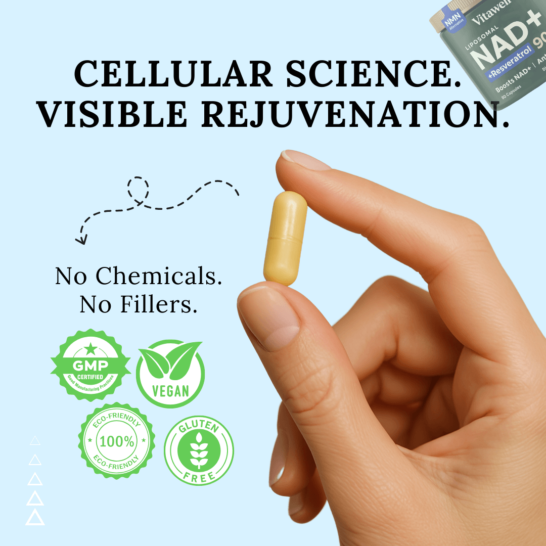 3-in-1 NAD+ Cellular Renewal Capsules - Slows Aging, Boosts Energy & Restores Youthfulness