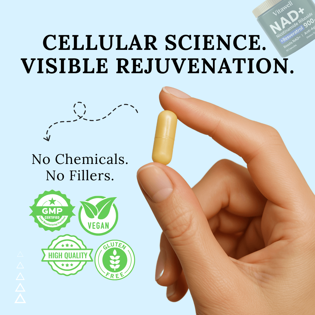 3-in-1 NAD+ Cellular Renewal - Slows Aging, Boosts Energy & Restores Youthfulness