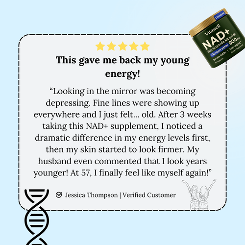 3-in-1 NAD+ Cellular Renewal - Slows Aging, Boosts Energy & Restores Youthfulness