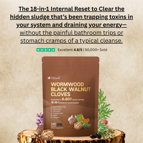 18-in-1 Wormwood Black Walnut Cloves Parasite Cleanse