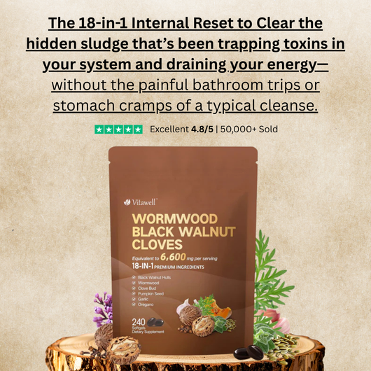 18-in-1 Wormwood Black Walnut Cloves Parasite Cleanse